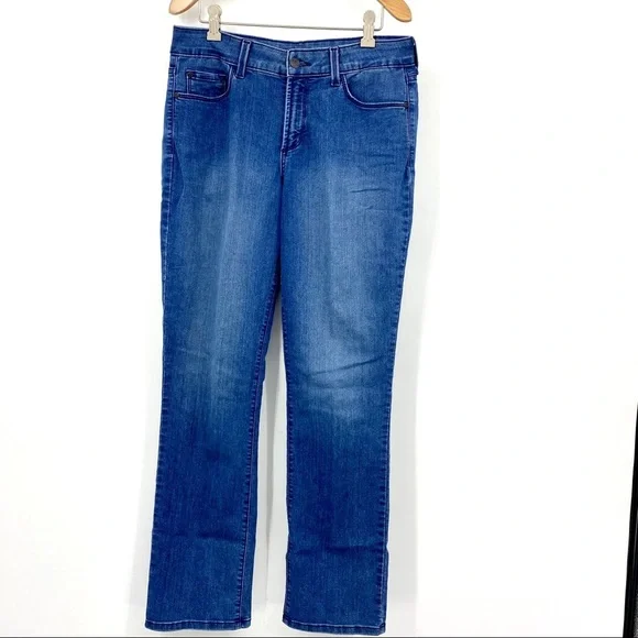 NYDJ Sheri slim leg mid rise jeans 4 - Picture 4 of 12